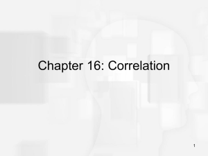 Chapter 16: Correlation p. 519