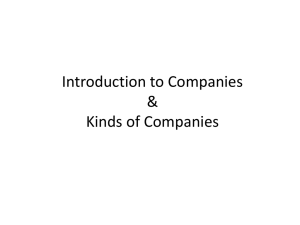 introduction and kinds of company