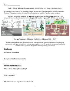 Energy Transfer – Chapter 18, Section 4 (pages 366 – 369)