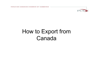 How to Export from Canada to Peru