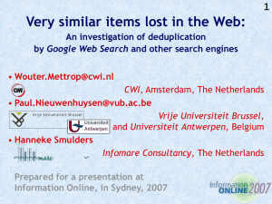 2007-01-online-sydne.. - Vrije Universiteit Brussel