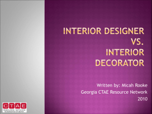 Interior Design Education PowerPoint