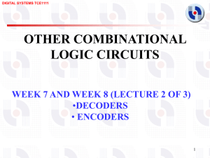 Decoders and Encoders
