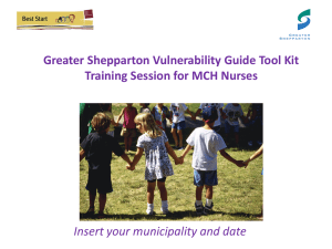 Vulnerability Guide Training Module MCH Final