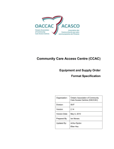 CCAC Equipment and Supply Order Format Specification v2.14