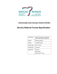 Service Offer and Service Referral Format Specification