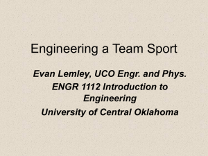 Engineering A Team Sport