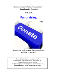 Fundraising - National Student Nurses Association