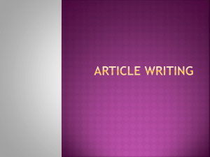 article writing ap style guide