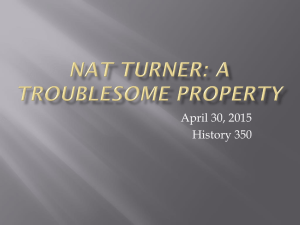 Nat Turner: A Troublesome Property