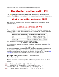 Phi and the Fibonacci numbers