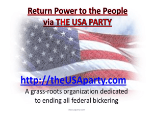 Presentation - The USA Party