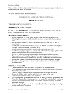 job description - Wyoming Child and Family Development, Inc.