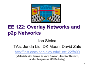 EE 122: Computer Networks