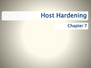 Host Hardening