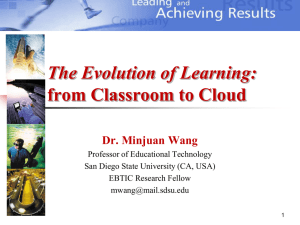 The Evolution of Learning: from Classroom to Cloud - Rohan