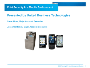 Print Security in a Mobile Environment