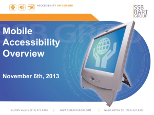 AHG Mobile Accessibility Overview FINAL