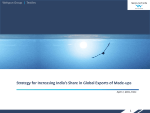 SWOT Analysis – Indian Textiles Industry