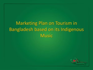 Marketing Plan on Tourism in Bangladesh based on its Indigenous