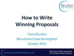 How to Write Winning Proposals