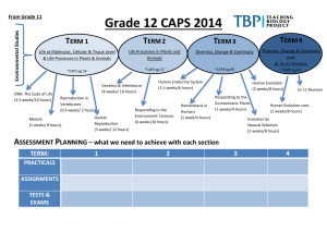 Grade12CAPS2014 - Teaching Biology Project