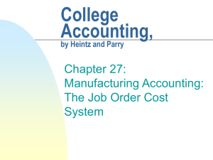 College Accounting, by Heintz and Parry