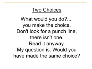 Two Choices - rshanthini