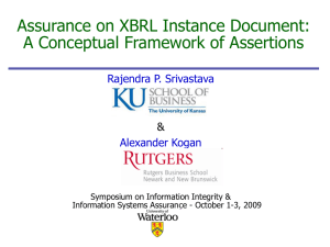 Assurance on XBRL for Financial Reporting