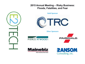 2015 Annual Meeting – Risky Business: Floods, Fatalities