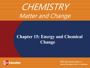 Chemical potential energy