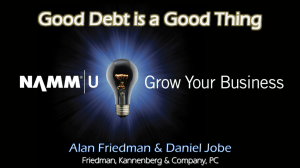 11-NS15 Saturday 4 Good Debt Good Thing