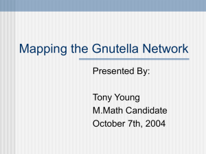 Mapping the Gneutella Network