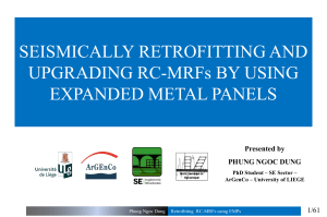 SEISMICALLY RETROFITTING AND UPGRADING RC-MRFs