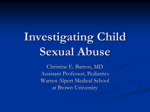 Child Sexual Abuse Evaluation