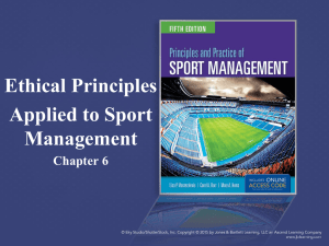 Principles & Practice of Sport Management