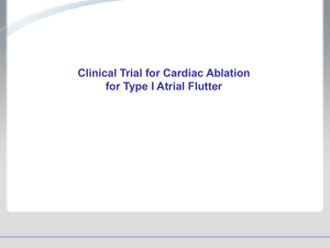 the Atrial Flutter Trial Slides