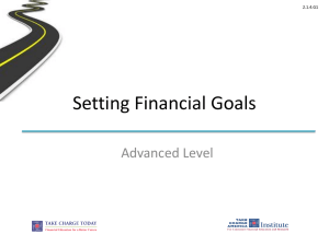 Setting Financial Goals 1.17.3
