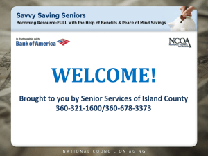 Power Point Presentation - Senior Services of Island County