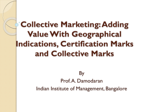 Collective Marketing Geographical Indications