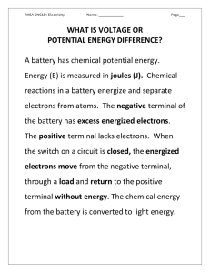 What is voltage or potential difference?