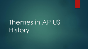 Themes in AP US History