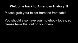 6 Themes Notes - Mrs. Edwards' American History 1