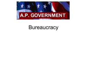 Chapter 15 - Bureaucracy