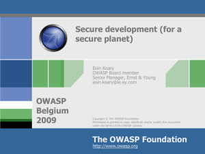 OWASP Plan