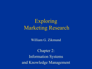 Chapter 2 - Exploring Marketing Research