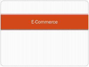 Topic 6 E-Commerce