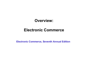 Chapter 1: Introduction to Electronic Commerce