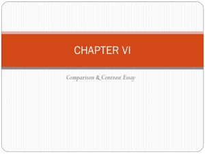 Comparison & Contrast Essay
