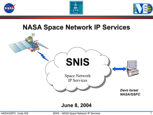 SNIS Concept Review - Center for Satellite and Hybrid